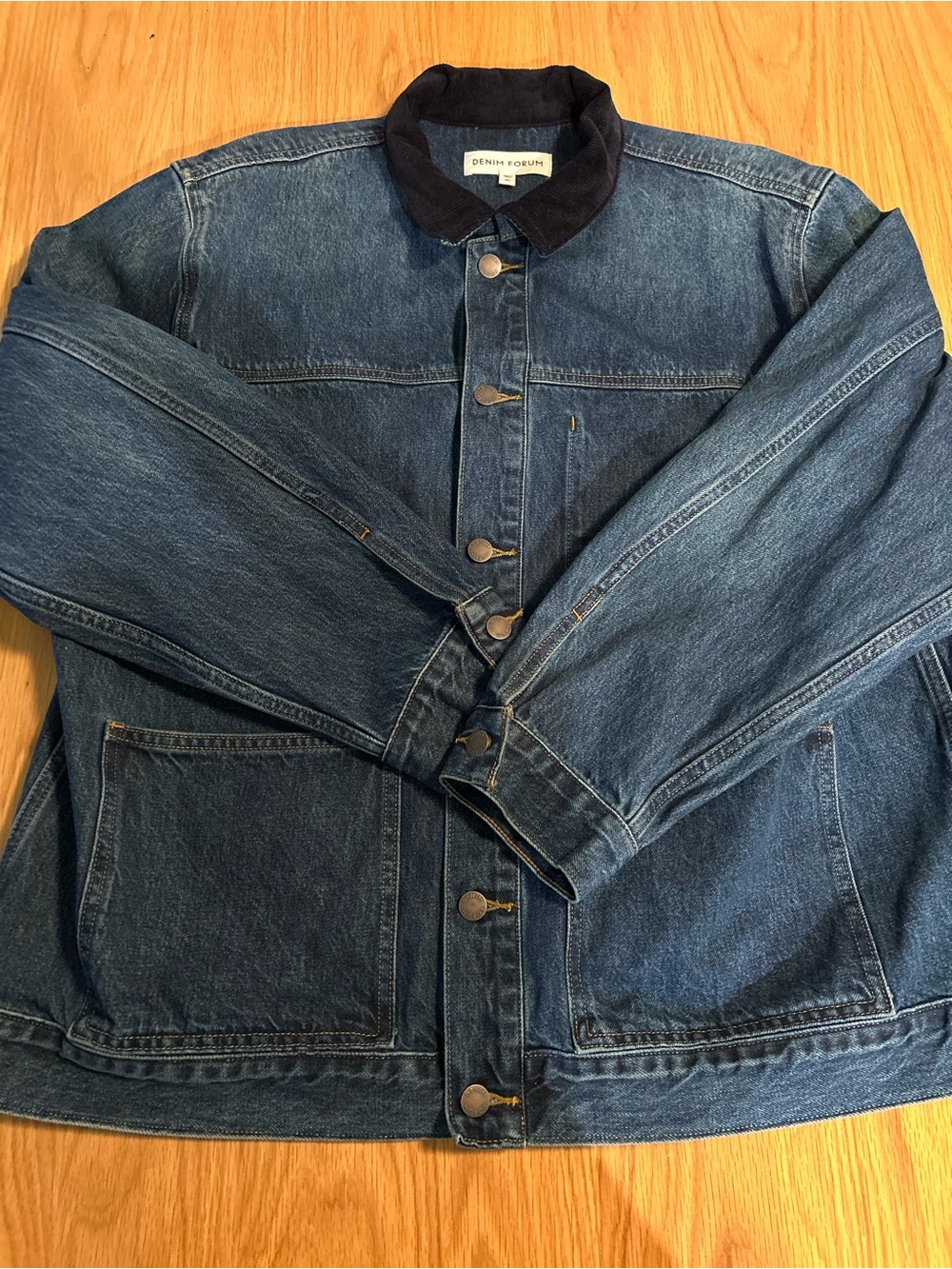 Aritzia Denim Forum The Workwear Denim Shirt Jacket Size XL